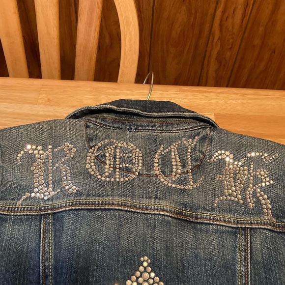 Miss Me Rhinestone Jean Jacket - Picture 3 of 10